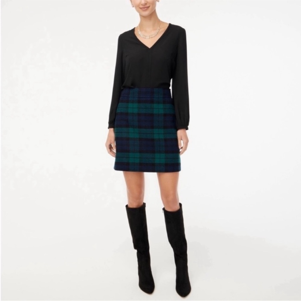 J. Crew Tartan Plaid Pencil Skirt